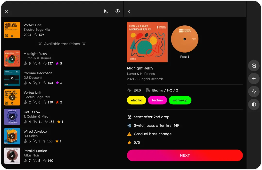 All your transitions with Wezeejay, also on tablet